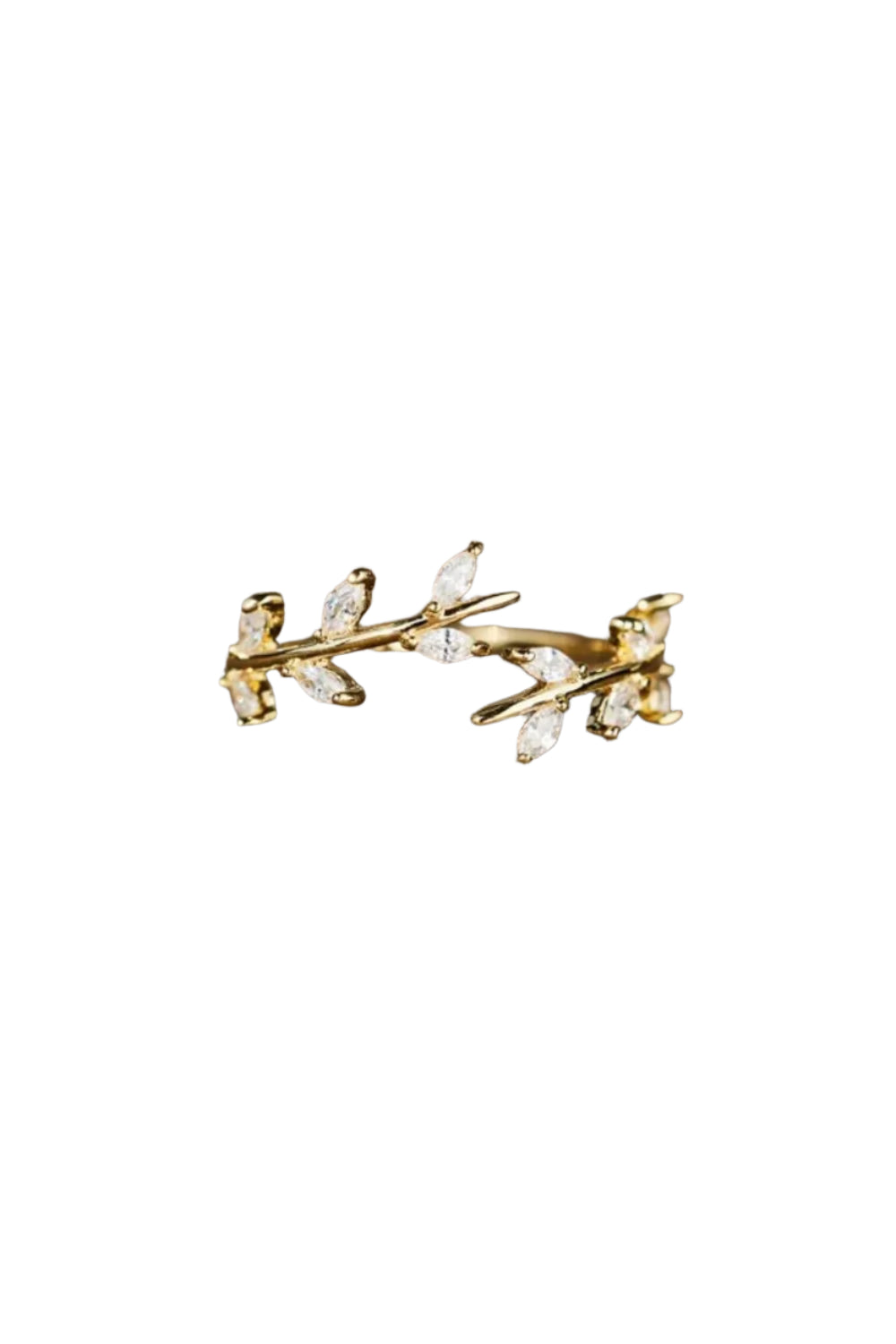 Premierify Ring – Willow Whisper | Leaf-Inspired Open Band in 925 Sterling Silver