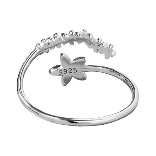 925 Sterling Silver Blossom Bloom Ring