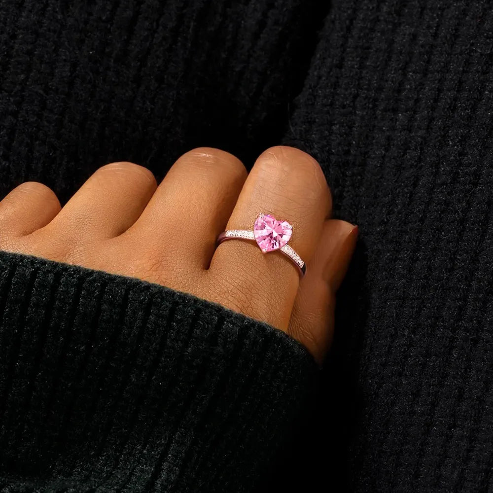 Premierify Ring β Sterling Heartlight CZ Band
