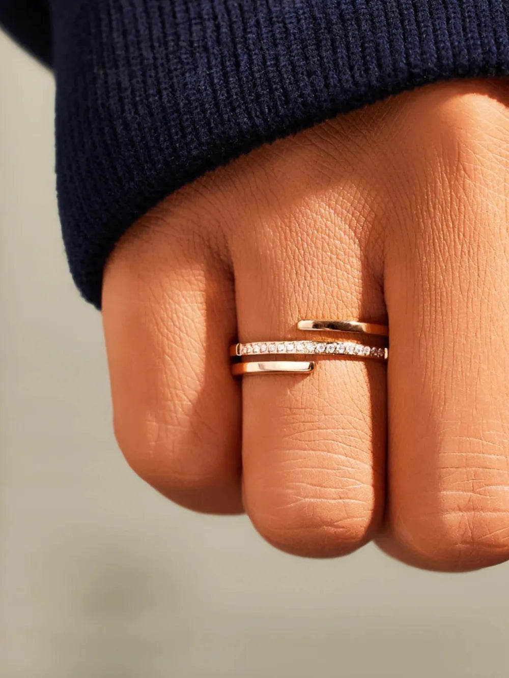 Trilustra | 925 Sterling Silver Zircon Ring (Silver, Gold, or Rose Gold)