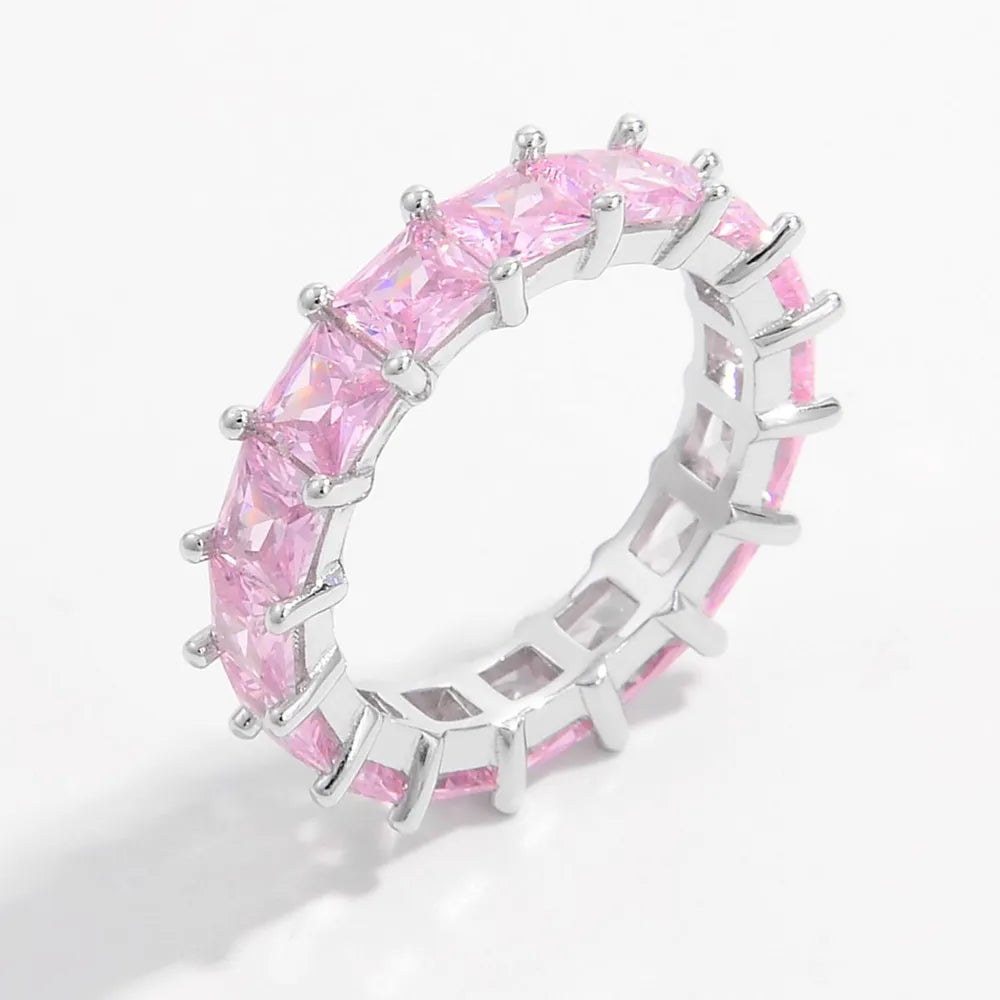 Pink Reign | Premierify™ 925 Zircon Princess-Cut Band