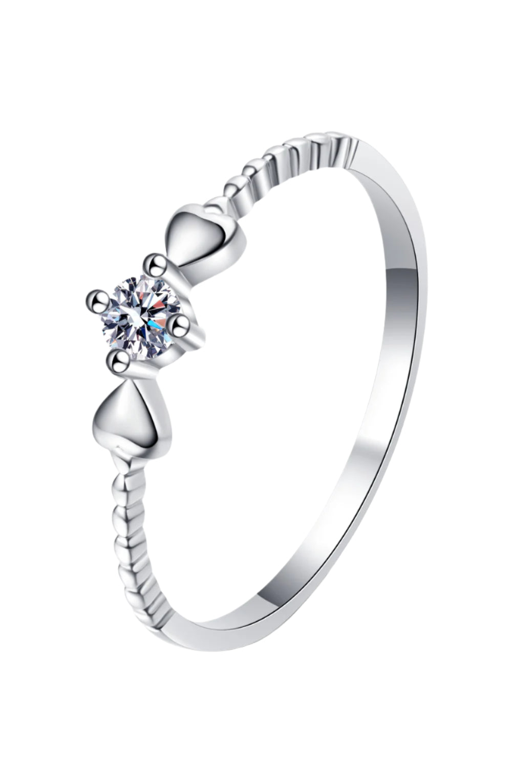 Premierify Ring – Adored Moissanite Heart | Romantic 925 Sterling Silver Ring