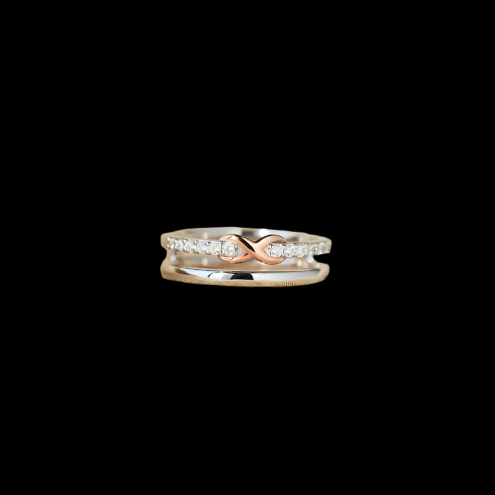 Premierify Ring – Double Radiance | Certified Moissanite 925 Sterling Silver Band