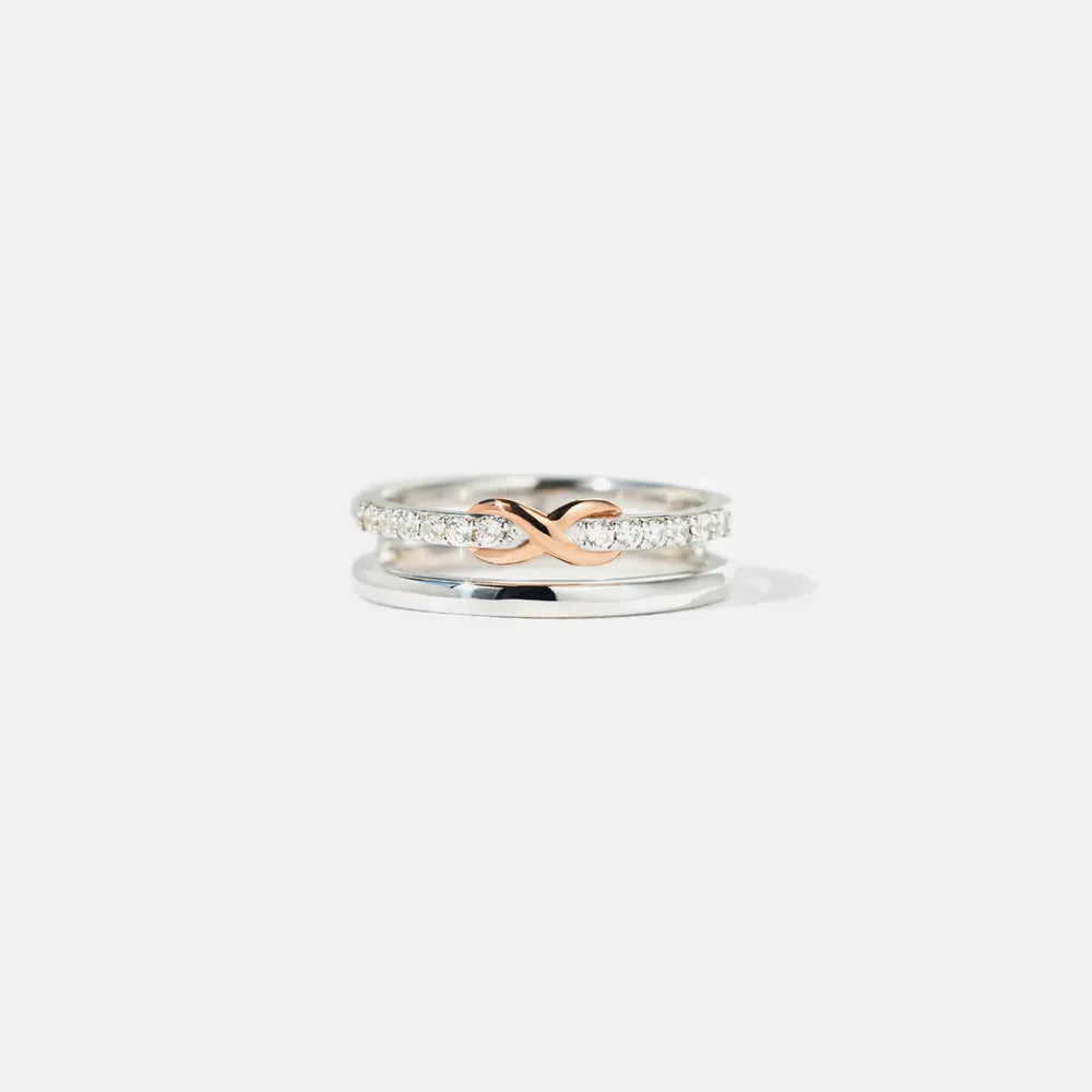 Premierify Ring – Double Radiance | Certified Moissanite 925 Sterling Silver Band