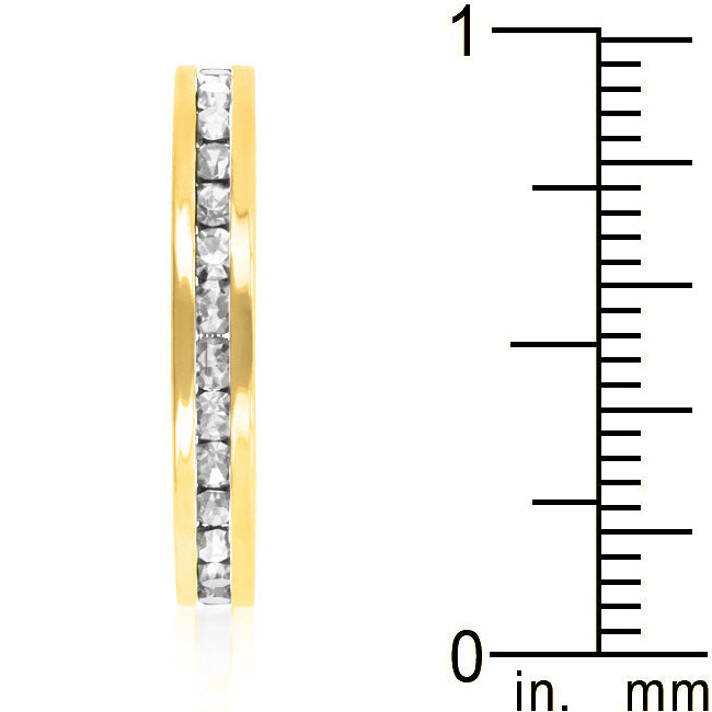 Premierify Ring – Crystal Stack 0.9 Ct. CZ 18k Gold-Plated Stackable Band