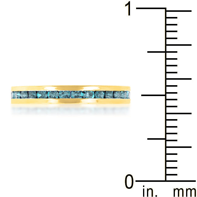 Premierify Ring – Seafoam Glow | Aqua Crystal Stackable Ring