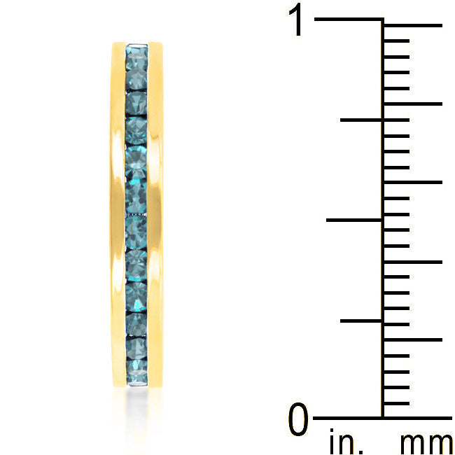 Premierify Ring – Seafoam Glow | Aqua Crystal Stackable Ring