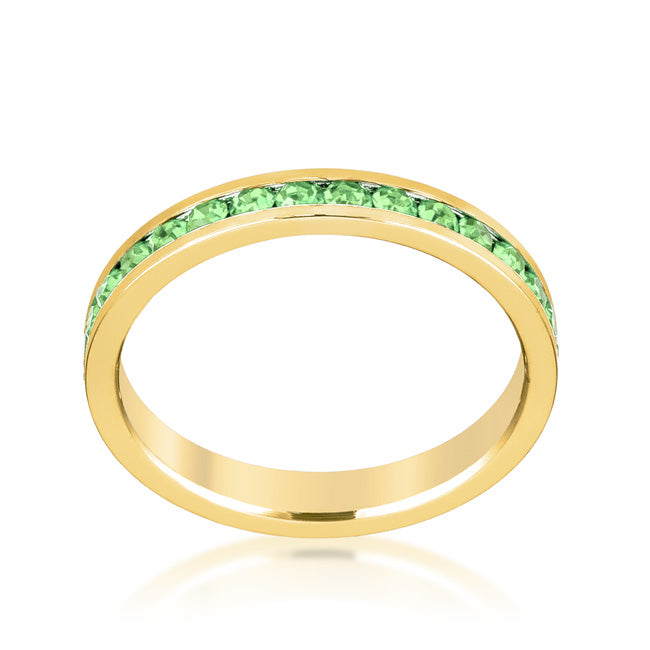 Premierify Ring – Golden Grove | Peridot Crystal Stackable Ring