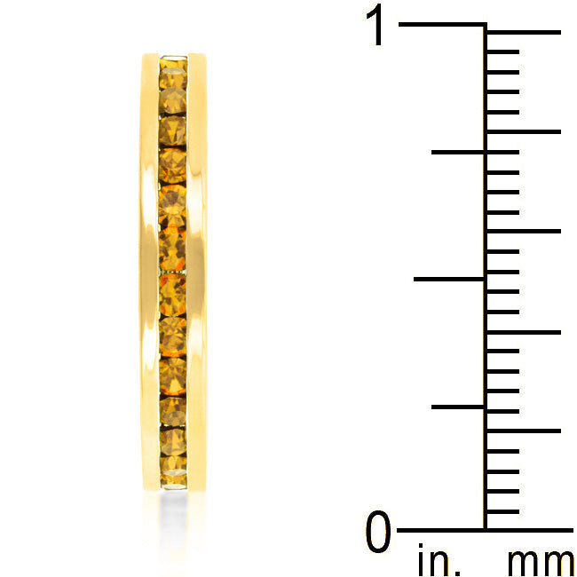 Sunbeam | Yellow Crystal Premierify Stackable Ring 18k