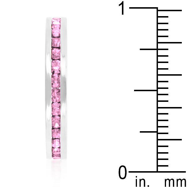 Blush Light Pink Crystal Premierify Stackable Ring