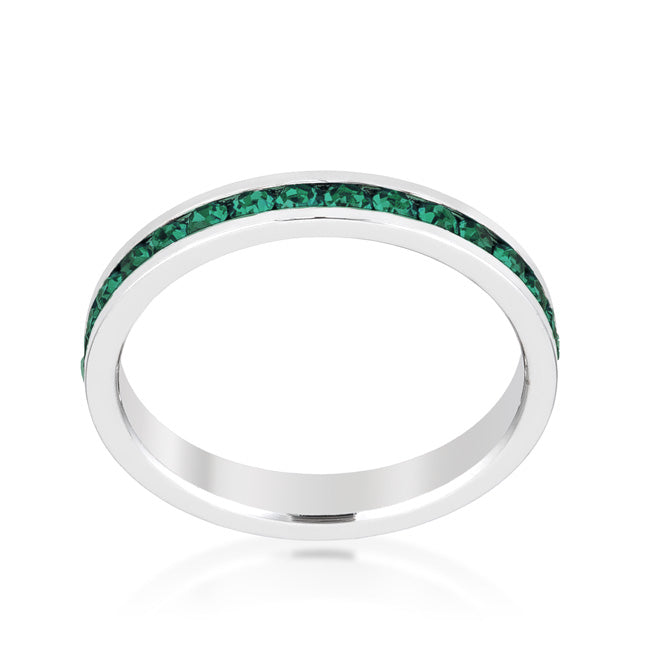 Premierify Ring – Emerald Dream | Emerald Crystal Stackable Ring