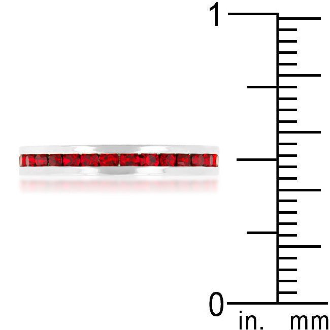 Rose Rage Ruby Crystal Premierify Stackable Ring