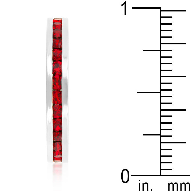 Rose Rage Ruby Crystal Premierify Stackable Ring
