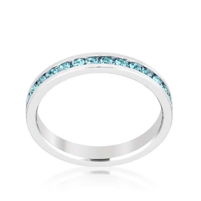 Ocean Mist | Aquamarine Crystal Premierify Stackable Ring