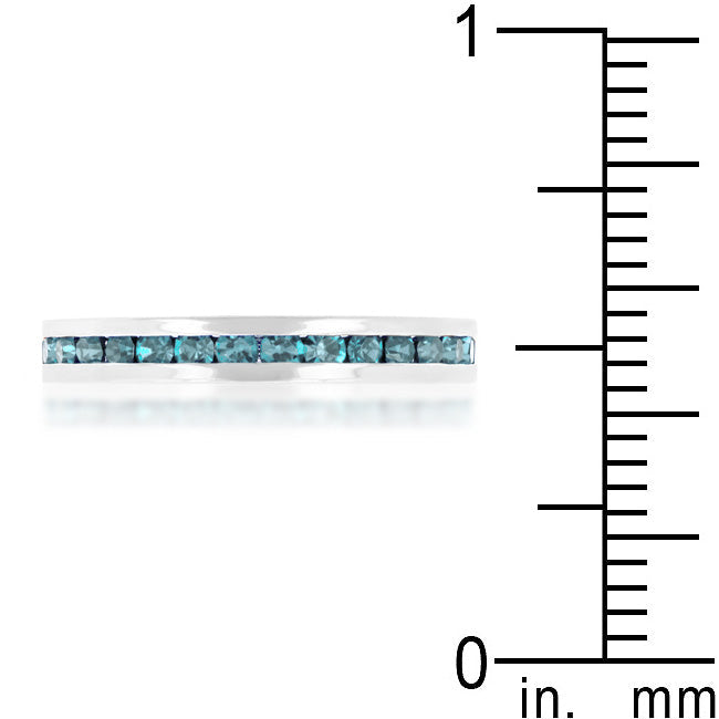 Premierify Ring β Ocean Mist | Aquamarine Crystal Stackable Ring