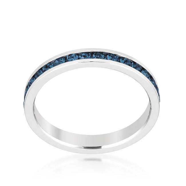Premierify Ring – Midnight Sky | Montana Blue Crystal Stackable Ring
