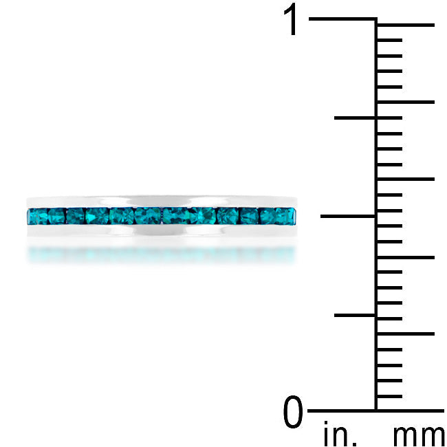 Premierify Ring β Ocean Bloom | Turquoise Crystal Stackable Ring