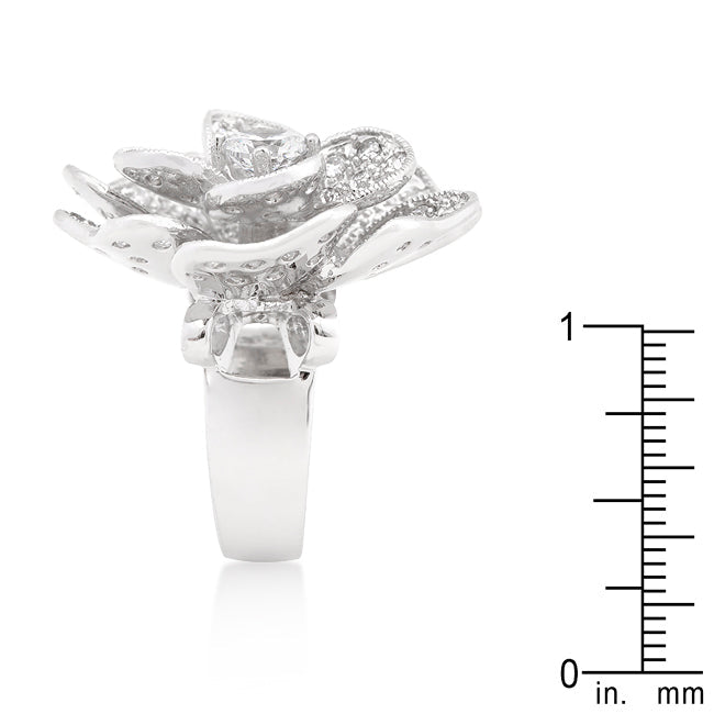Floral Majesty 4.9 Ct.CZ Cocktail Ring