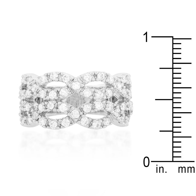 Premierify Ring – Braided Brilliance | Braided CZ Cocktail Ring