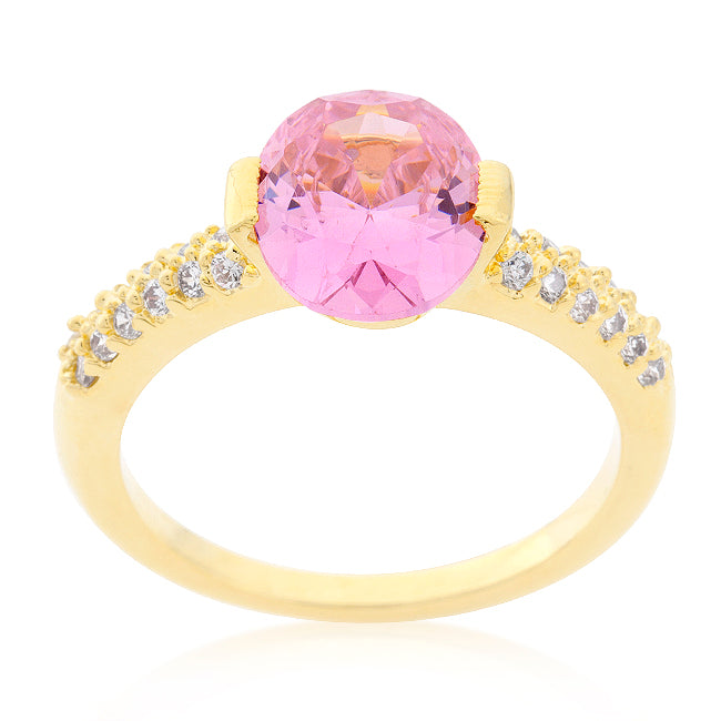Rosé Bloom Pink Oval 2.5 Ct. CZ Premierify Signature Ring