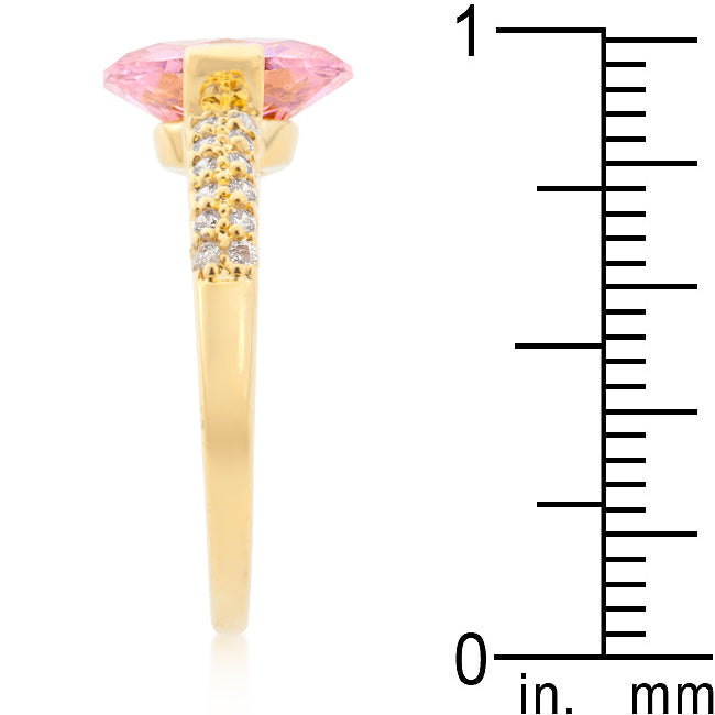 Rosé Bloom Pink Oval 2.5 Ct. CZ Premierify Signature Ring