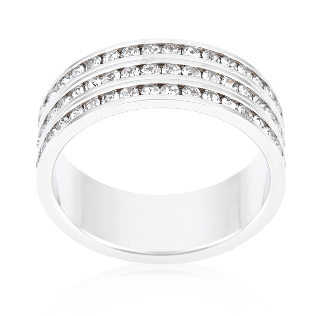 Premierify Ring – Eternelle 1.2 Ct. Triple Row CZ Eternity Band