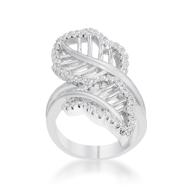Premierify Ring – Lana Bloom Leaf Wrap .6 Ct. CZ Cocktail Ring