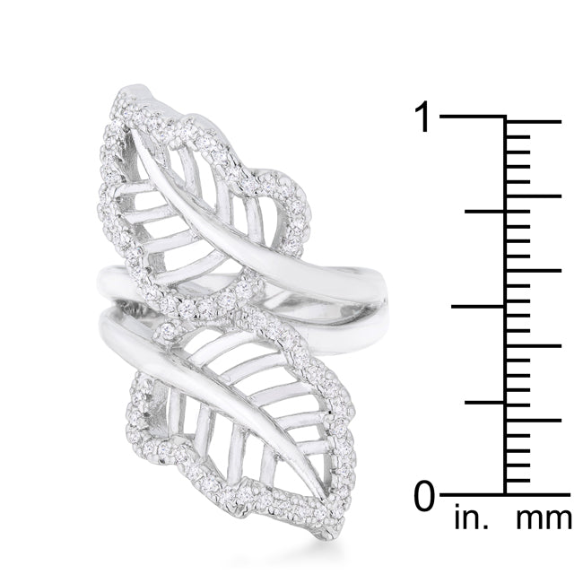 Premierify Ring – Lana Bloom Leaf Wrap .6 Ct. CZ Cocktail Ring