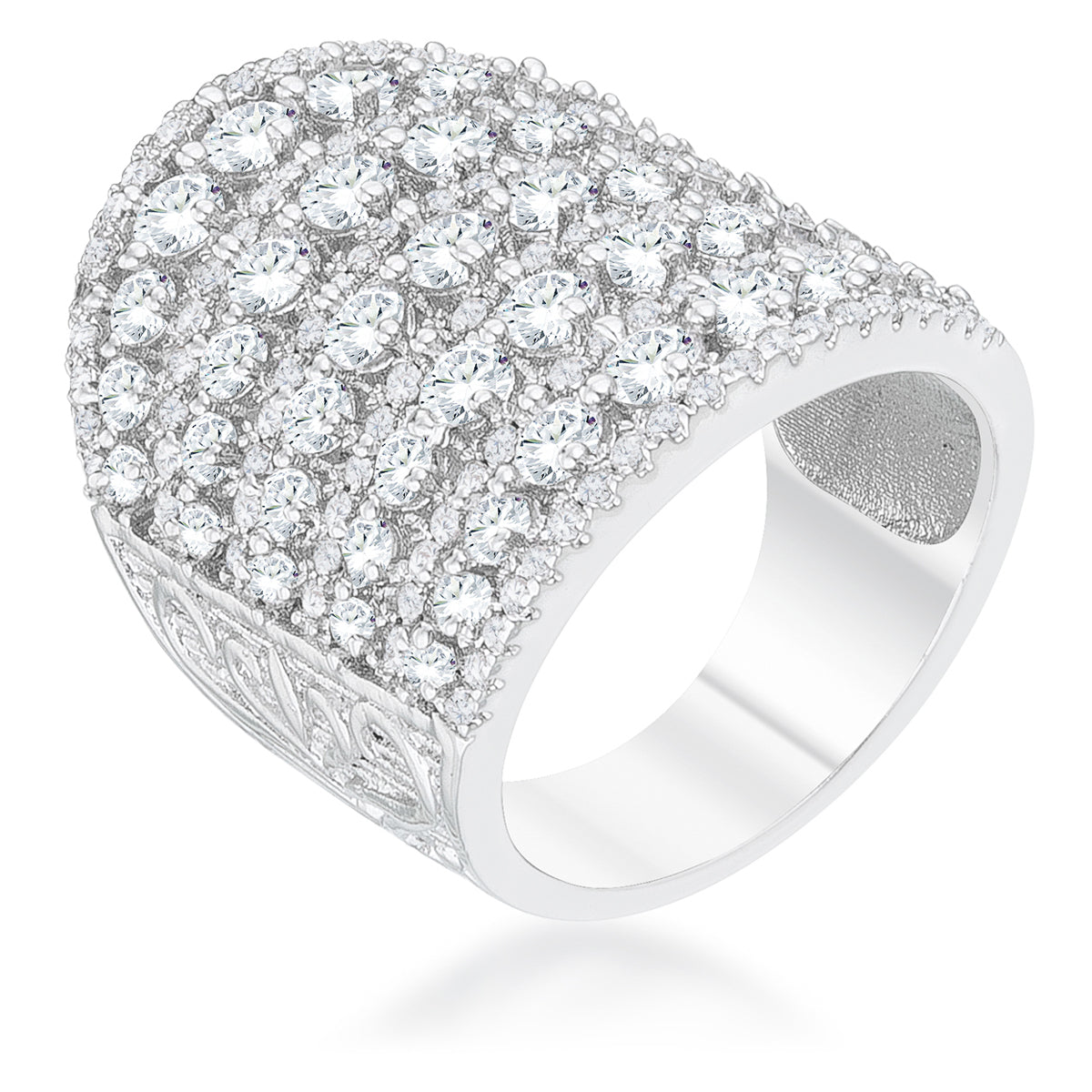 Premierify Ring – Charlyn Statement 2.5 Ct. CZ Cocktail Ring