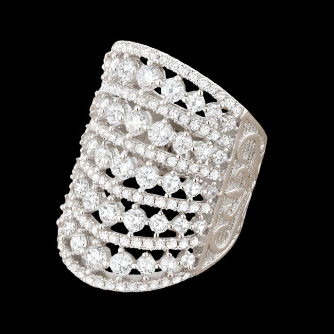 Premierify Ring – Charlyn Statement 2.5 Ct. CZ Cocktail Ring