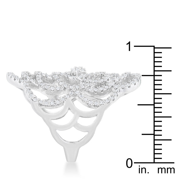 Premierify Ring – Rosa Filigree 1.25 Ct. CZ Cocktail Ring