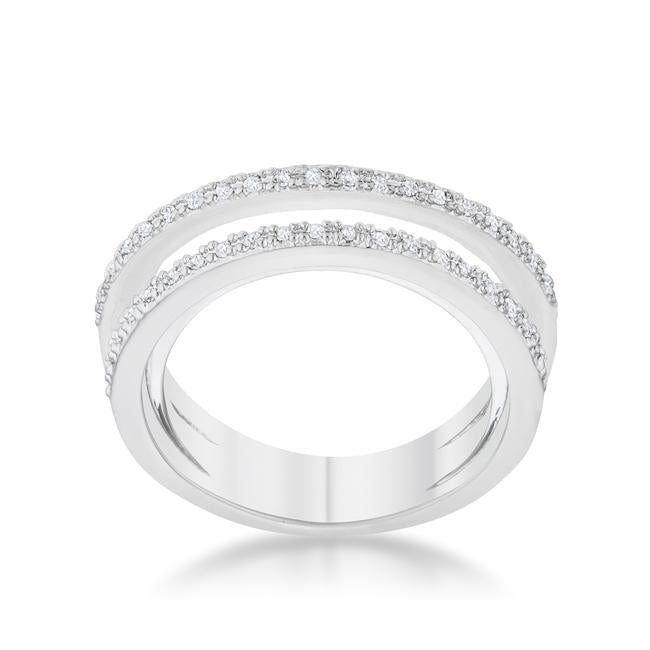 Lynn Trio 1.4 Ct. Pave Twisted Band CZ Premierify Ring