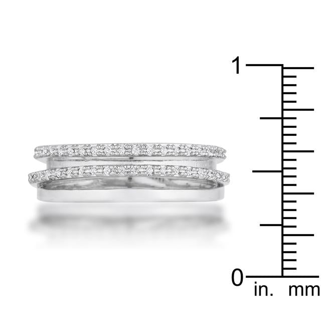 Lynn Trio 1.4 Ct. Pave Twisted Band CZ Premierify Ring