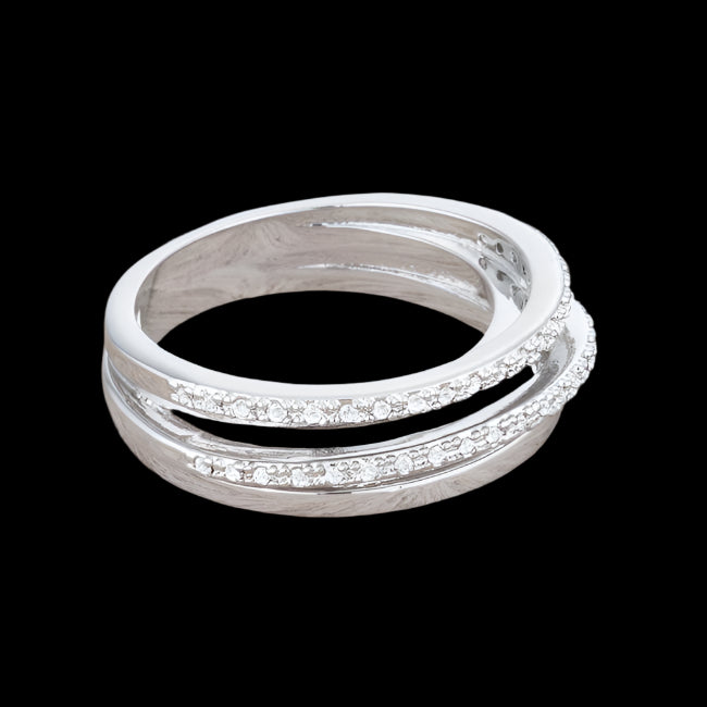 Lynn Trio 1.4 Ct. Pave Twisted Band CZ Premierify Ring