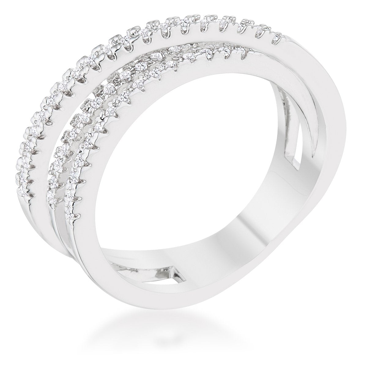 Premierify Ring – Laurie Axis 0.2 Ct. CZ Trio Band
Three bands.