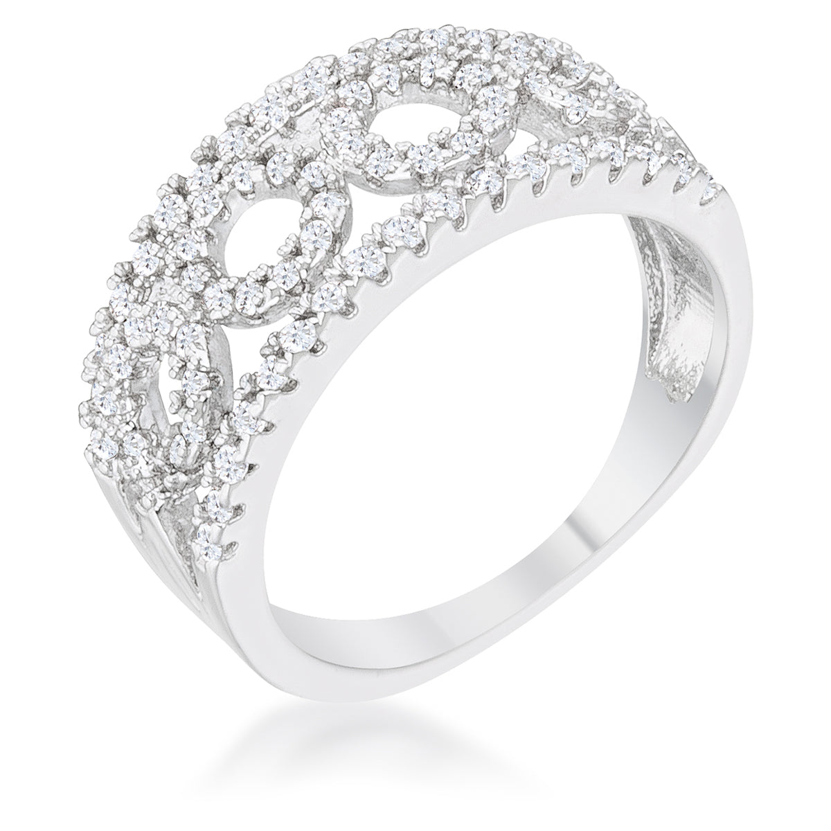 Premierify Ring – Rina Band |0.5 Ct. CZ Contemporary Ring