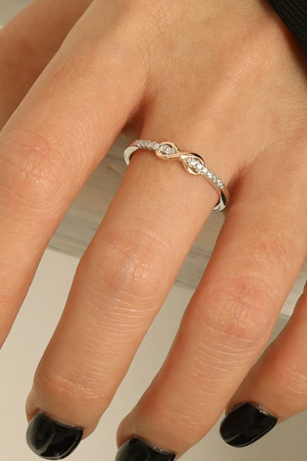 Eternalis | 925 Sterling Silver Infinity Zircon Ring