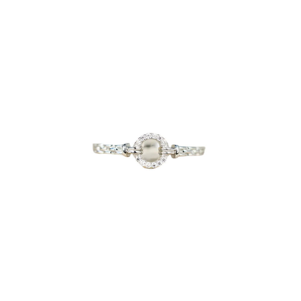 Premierify Ring – Sterling Inlay Shine | Minimalist CZ Band