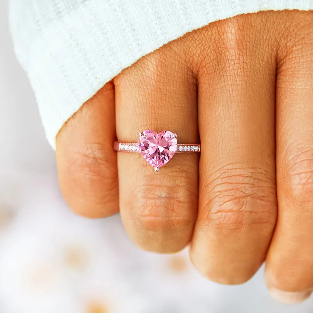 Premierify Ring β Sterling Heartlight CZ Band
