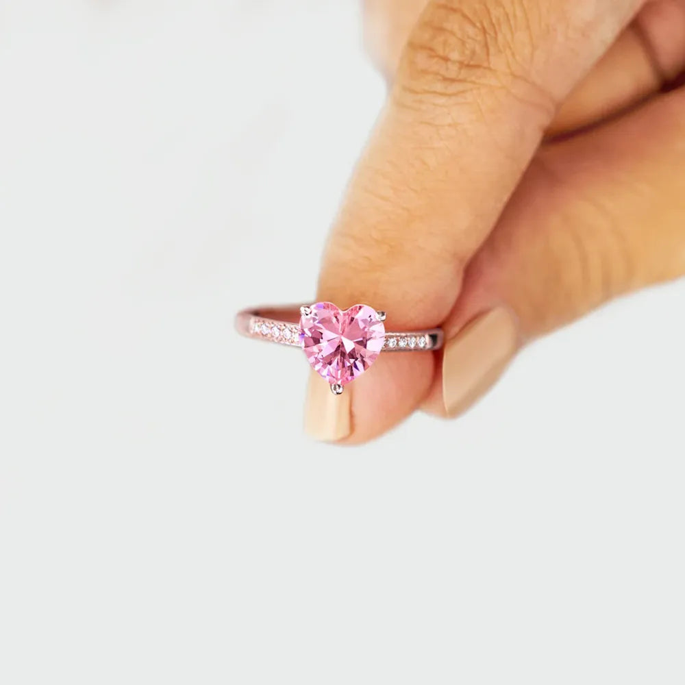 Premierify Ring β Sterling Heartlight CZ Band