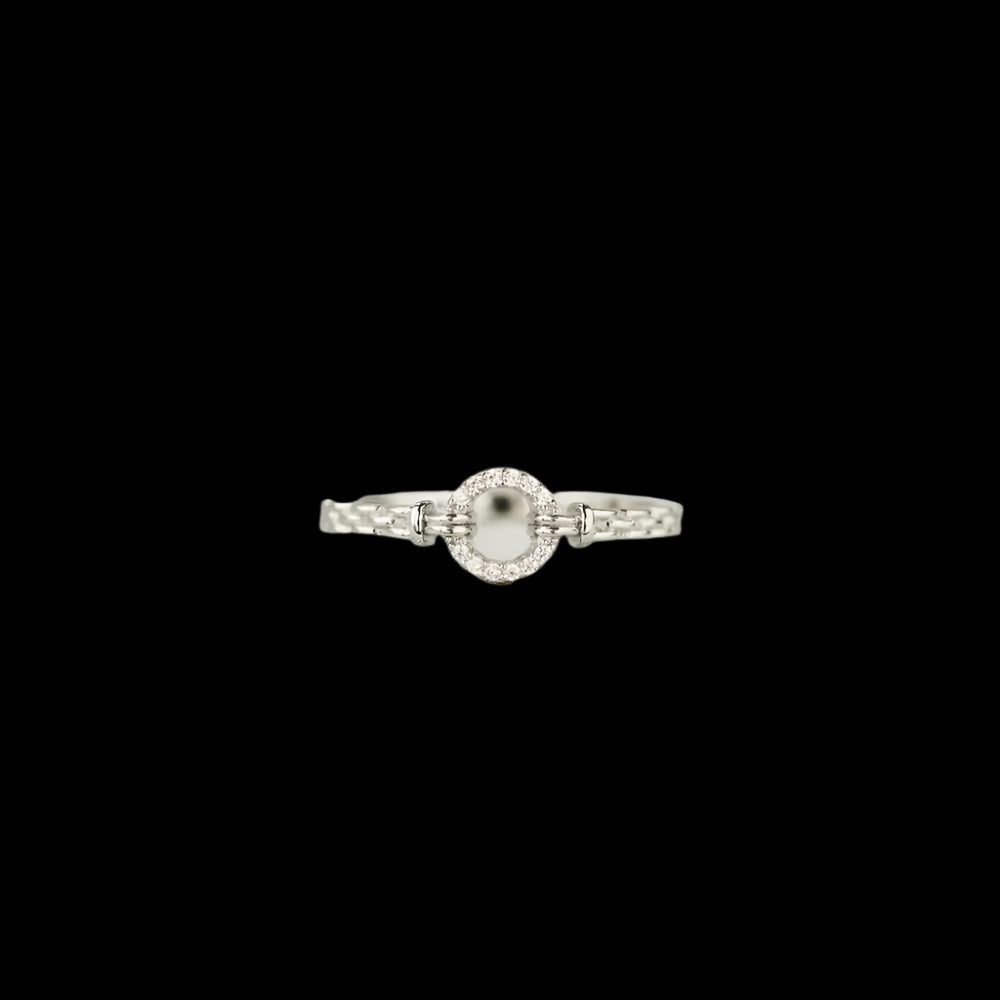 Premierify Ring – Sterling Inlay Shine | Minimalist CZ Band