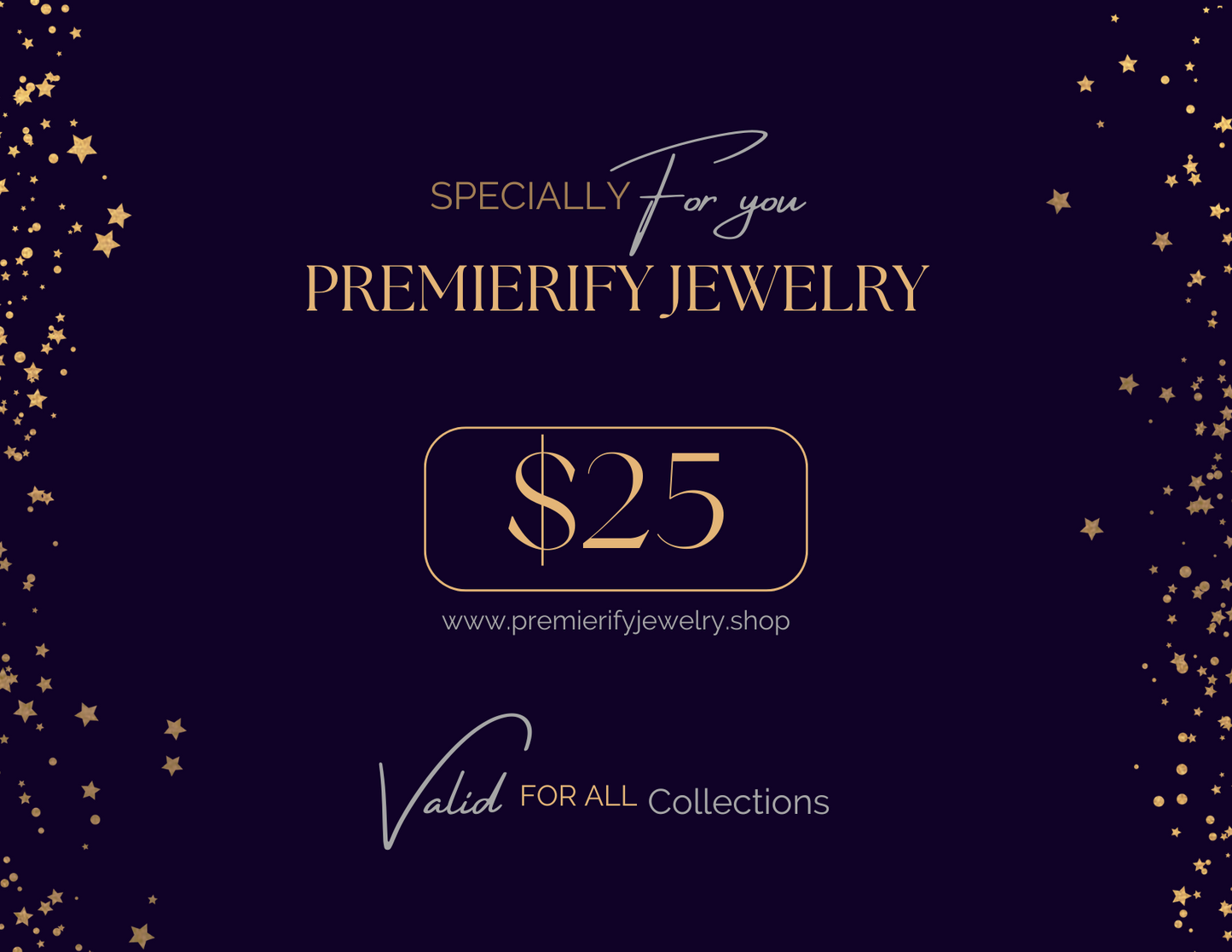 Premierify Jewelry Gift Card $25