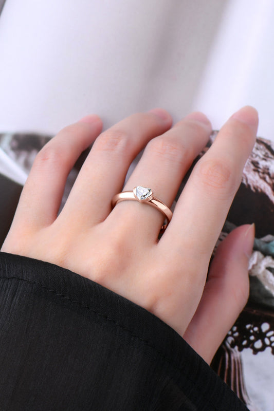 Ariel Ring – 0.5CT Heart-Cut Certified Moissanite | Premierify™