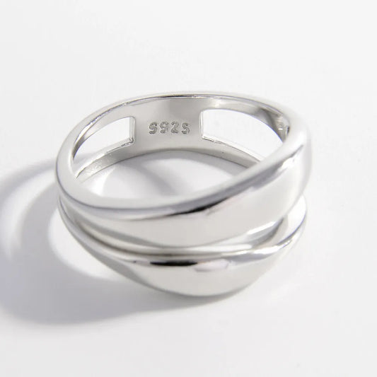 Edge of Silver | Premierify™ 925 Statement Ring