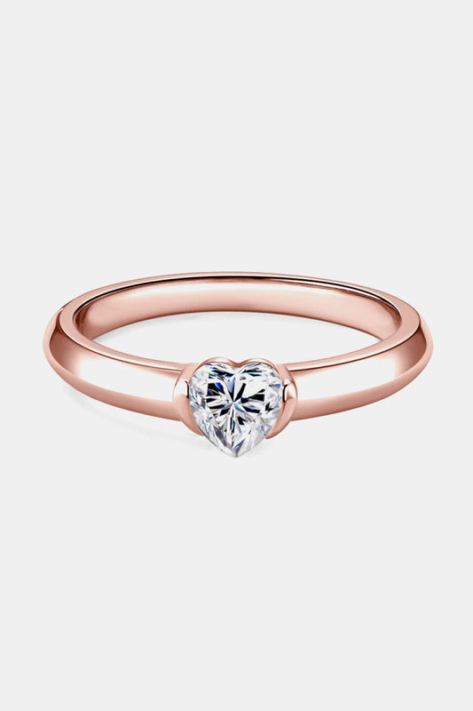 Ariel Ring – 0.5CT Heart-Cut Certified Moissanite | Premierify™