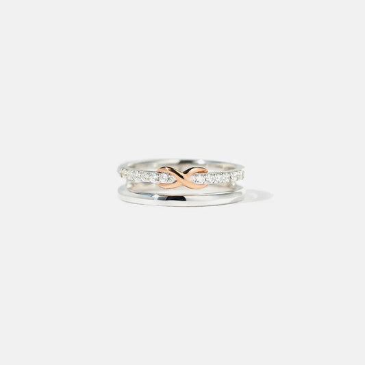 Premierify Ring – Double Radiance | Certified Moissanite 925 Sterling Silver Band