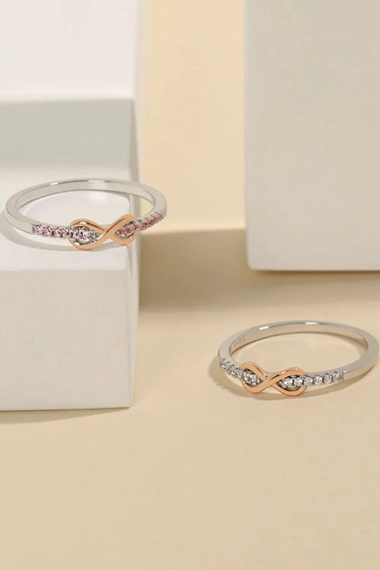 Eternalis | 925 Sterling Silver Infinity Zircon Ring