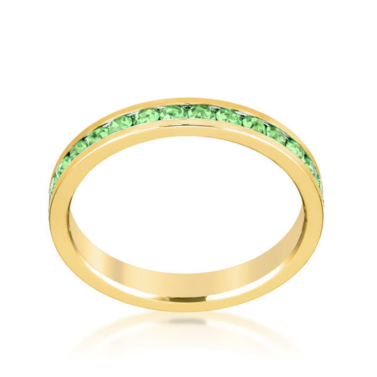 Premierify Ring – Golden Grove | Peridot Crystal Stackable Ring