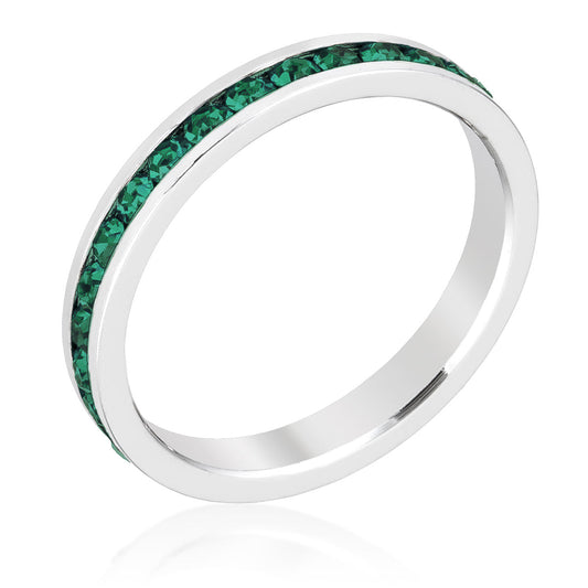 Premierify Ring – Emerald Dream | Emerald Crystal Stackable Ring