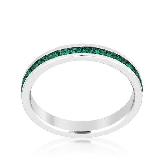 Premierify Ring – Emerald Dream | Emerald Crystal Stackable Ring